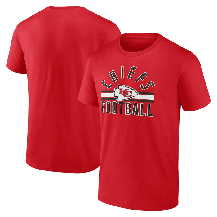 Men's Kansas City Chiefs Red Arch Stripe T-Shirt